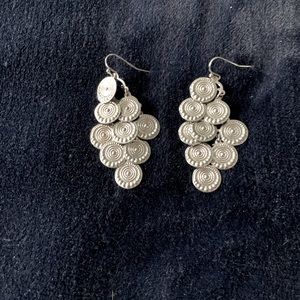 Silver chandelier earrings